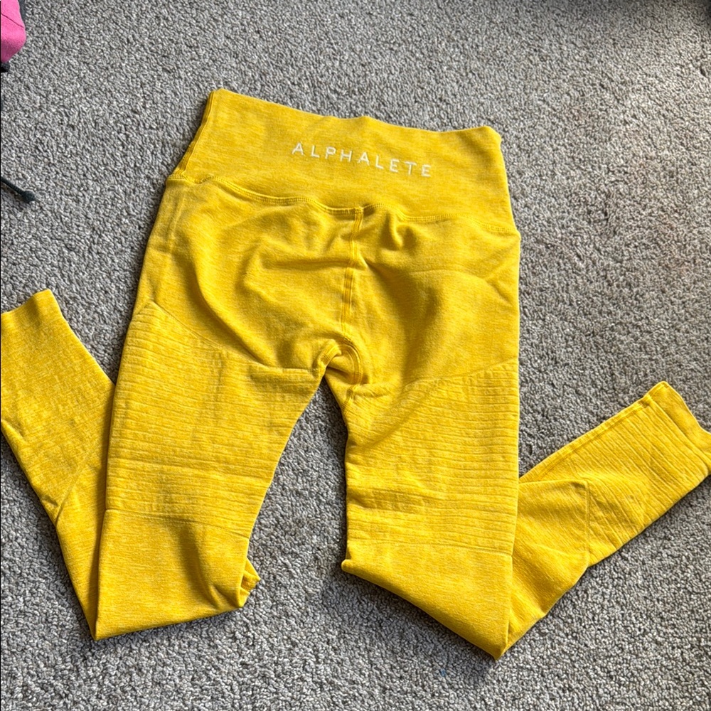 Alphalete Kids Yellow Leggings
